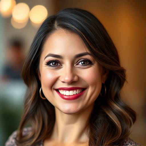 Foto profilo di una donna sorridente, CEO di un'azienda cliente.