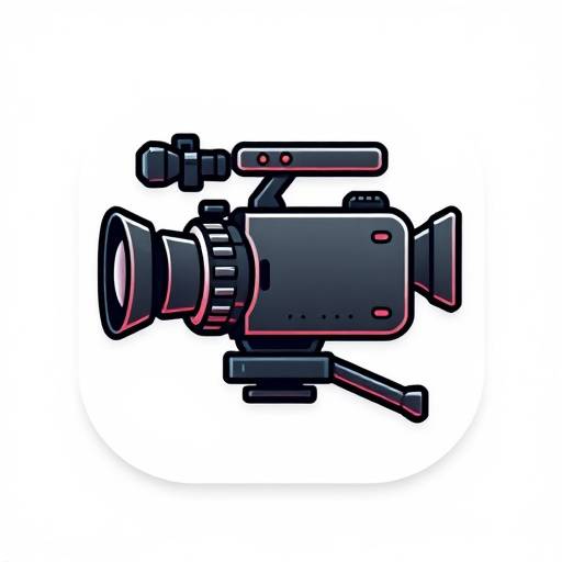 Icona di una videocamera per produzione video