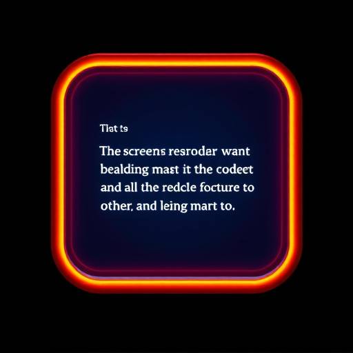 Icona di uno screen reader che legge testo sullo schermo.